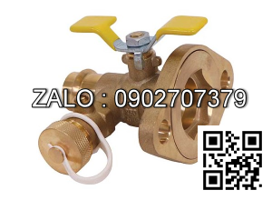 Van khóa thau tay vặn thau màu xanh 200