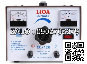 Máy sạc ắc quy Lioa 30A (0-18V)