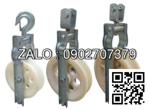 Puly nhựa kéo cáp ĐK 120x60mm