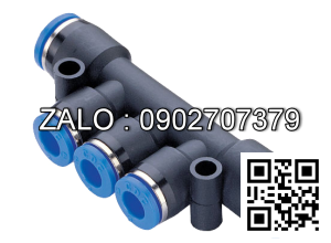 Đầu chia phân 5 nhánh khí nhanh