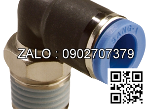 Đầu nối chữ L Sang-A GPL0803 phi 8mm có ren 17