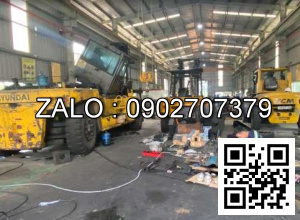 Xe nâng Vân Thiên Hùng sửa chữa xe nâng dầu 4.5 tấn Komatsu