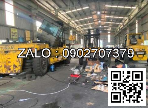 Xe nâng Vân Thiên Hùng sửa chữa xe nâng dầu 4.5 tấn Linder