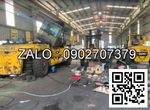 Xe nâng Vân Thiên Hùng sửa chữa xe nâng dầu 5.0 tấn Linder