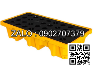 Khay chống tràn hóa chất loại 2 phuy