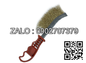 Bàn chải sắt đánh rỉ cán nhựa màu đỏ