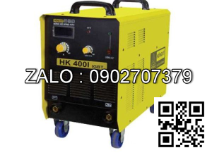 Máy hàn que Inverter HK400I-3P380V ( Phụ kiện gồm: 2 cọc nối dài , không dây hàn .Máy có chức năng chóng giật khi hàn ở môi trường ẩm ướt )