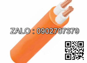 Cáp điện chậm cháy Cadivi CXV/FRT-2×1 (2×7/0.425) – 0.6/1kV