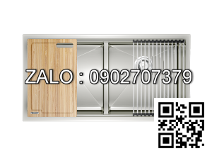 Chậu rửa bát 2 hố, hạ bậc KONOX Workstation Sink-Undermount Sink KN8745DUB