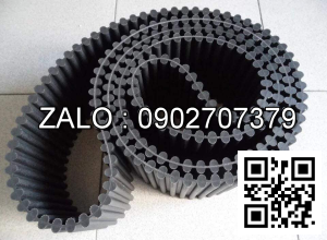 Dây đai công nghiệp 2 mặt răng caosu, pu ds8m