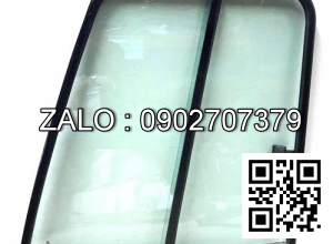 Khung kính cửa lùa máy xúc