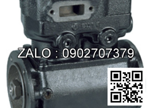 Haldex EL13040X - Like-Nu Remanufactured Cummins In-Line Double Flange Air Compressor with Right Head & Block Rotation