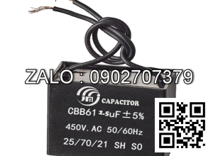 Tu dien (Capacitor) 2.5µF-U, 400W V.AC