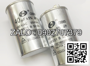u dien hinh tru 40µF ±5% 400VAC 50/60HZ