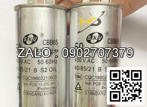 Tu dien (Capacitor) 50 µF ±5% 350/370V-50/60Hz