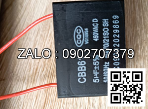 Tu dien 5MF ±5%, 450VAC, 50/60Hz, -25 ~ +70°C, NSX: SH-CAP