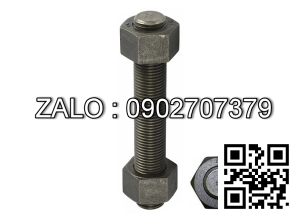 Ty ren (STUD BOLT) ASTM A193 B7 đen mộc, size: 1/2'' 150mm