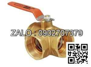 Van bi 3 ngã thân đồng kiểu lắp ren DN40