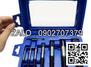 Bộ taro ren trái nhổ ốc vít gãy 8 cây (3-26mm) Tunuk dụng cụ mở ốc vít, mũi khoan lấy ốc gẫy