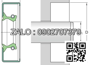 Phốt lò xo 15X25X5 HMSA10 RG