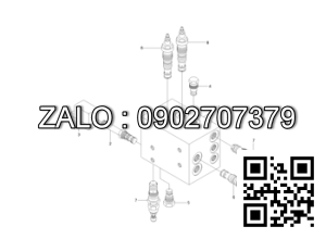 Đế van chia nhớt HYUNDAI 250D-7E 35HV-05000