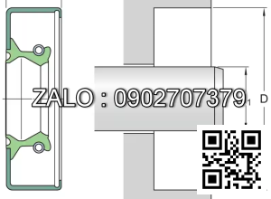 Phốt lò xo 19x42x6 HMSA10 RG