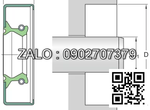 Phốt lò xo 20X35X8 HMSA10 RG