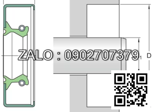 Phốt lò xo 20X40X7 HMSA10 RG