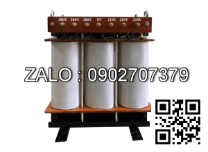 Biến áp tự ngẫu 3P 380V/220V-200V 3KVA-Dây Đồng - Nhản hiệu : Fushin