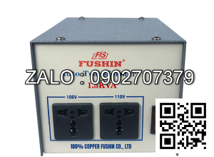 Biến áp tự ngẫu 1P 220V/110V 1.5KVA-Dây Đồng - Nhản hiệu : Fushin