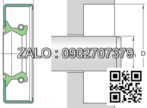 Phốt chắn dầu 75X105X10 HMSA10 RG