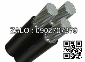Cáp vặn xoắn hạ thế -TCVN/AS3560 (3 lõi, ruột nhôm, cách điện XLPE) LV-ABC-3x16 (3x7/1.73) -0,6/1kV (ruột nhôm)