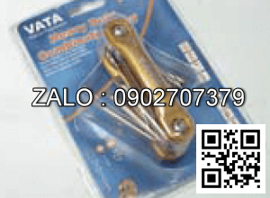 Bộ tuốc nơ vít VATA dạng gập 2 cạnh & 4 cạnh
6 chi tiết 30506PF