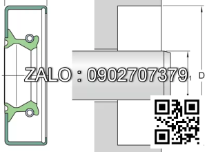 Phốt chắn dầu 60X90X10 HMSA10 RG