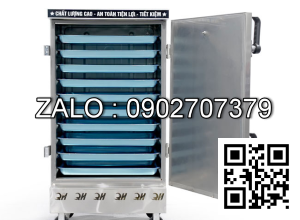 Tủ cơm 10 khay gas hấp từ 35kg Gạo/mẻ