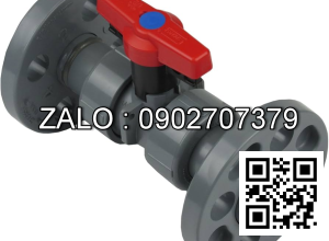 Van bi nhựa PVC mặt bích 2 ngã DN15