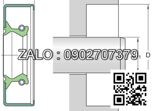 Phốt chắn dầu 55x70x8 HMSA10 RG