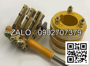 Cổ góp điện 3 pha có kích thước 80 x 136 x 106 mm