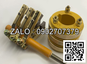 Cổ góp điện 3 pha có kích thước 95 x 160 x 140 mm