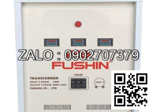 Biến tự ngẫu 3P 380V/220V-200V 6KVA-Dây Đồng - Nhản hiệu : Fushin