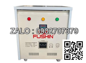 Biến áp cách ly 3P 380V/220V - 25KVA Dây Đồng - Nhản hiệu : Fushin