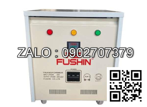 Biến áp cách ly 3P 380V/200V-220V-1KVA-Dây Đồng - Nhản hiệu : Fushin