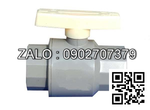 Van khóa nước nhựa tay gạt nước nhựa màu trắng 42 Tiền Phong