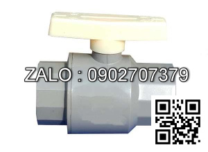 Van khóa nước nhựa tay gạt nước nhựa màu trắng 90 Tiền Phong