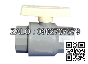Van khóa nước nhựa tay gạt nước nhựa màu trắng 200 Tiền Phong