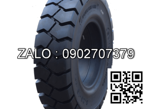 Lốp xe nâng đặc trắng mâm có môi Komachi 15x4.5-8 RIM Size 3.00-8