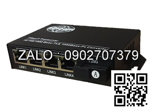 Bộ chuyển đổi tín hiệu quang điện 10/100/1000M model: ZC-1000MA-4GE