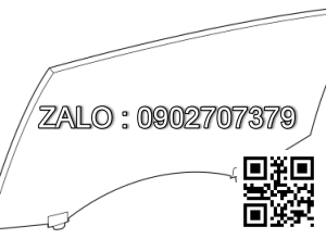Kính cửa sau RH 68113-33181 ( LEXUS ES350 2016 )