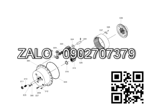 Lò xo dùng cho phanh xe nâng hyundai ZGBJ-00037