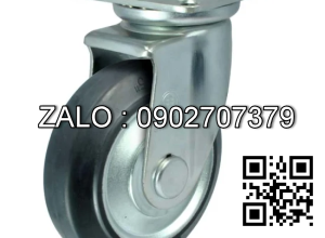 Bánh xe 75x32 2 vòng bi TPR lõinhựa (xám) - cố định